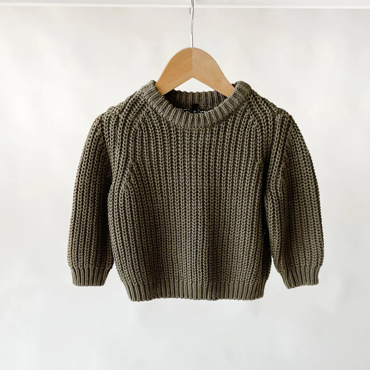 Knit Sweater-Army Green