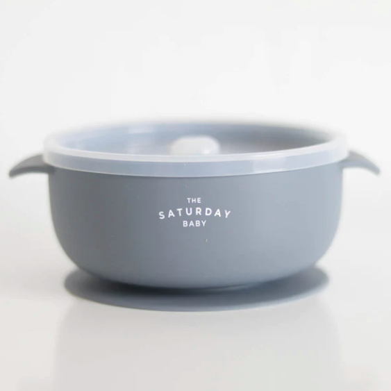 Suction Bowl With Lid - Ocean